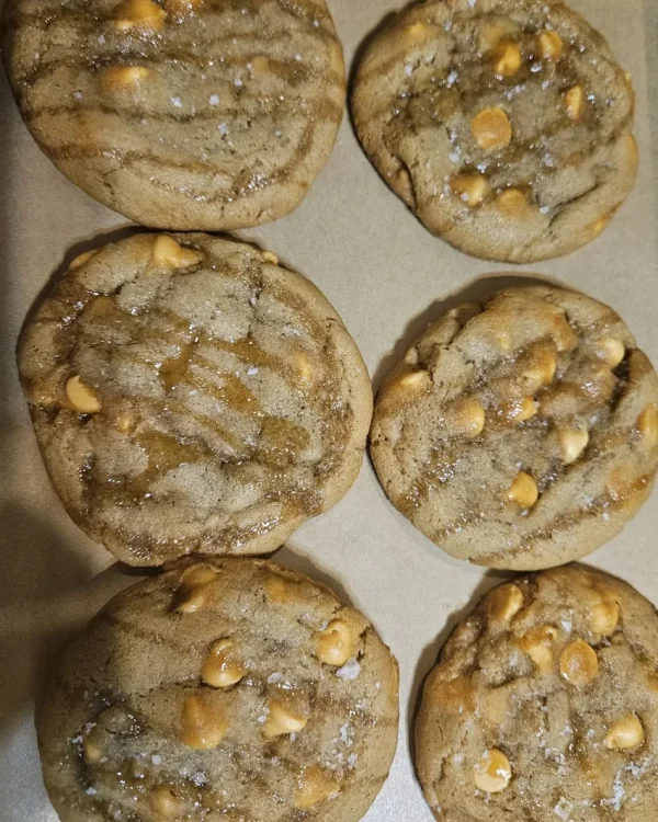 Butterscotch Toffee with Salted Caramel Drizzle